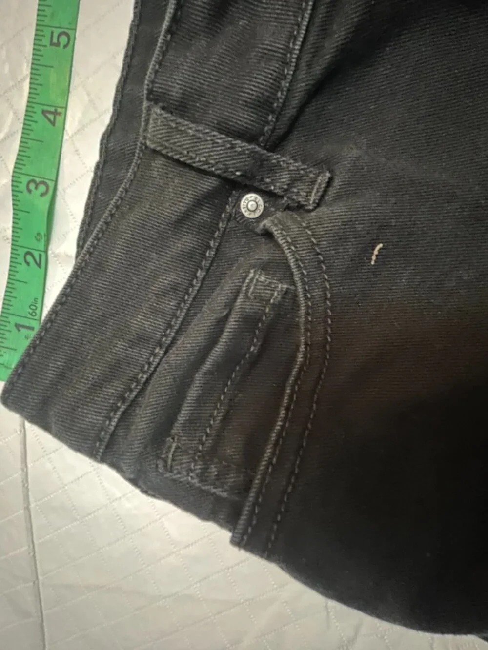 Black Daisy Black Denim Jean Shorts High Rise‎ Women’s